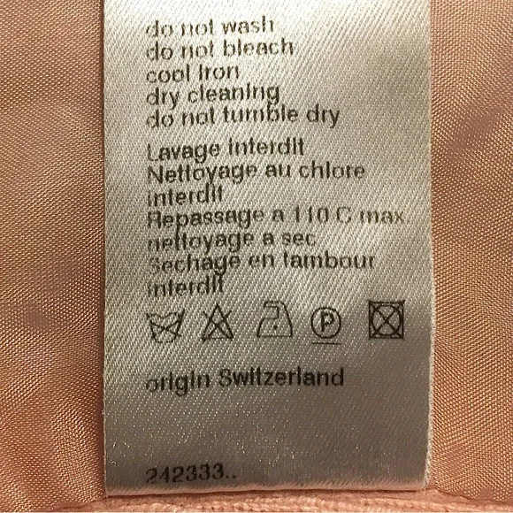 Akris Punto Blazer Evening Jacket Wool Angora Cashmere Knit Crop Fitted Pink 10 - Picture 16 of 16